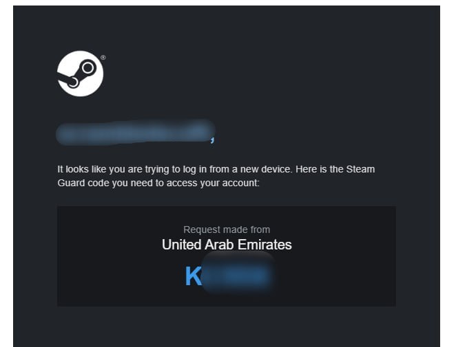 Код Steam Guard на email