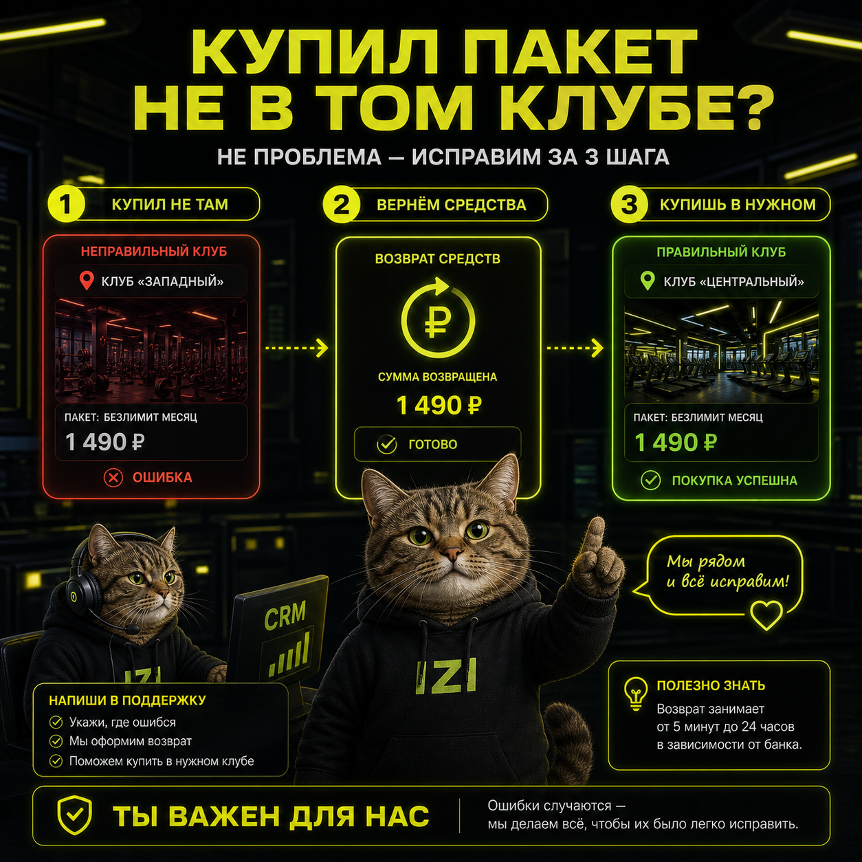 Обложка статьи: клиент купил пакет не в тот клуб